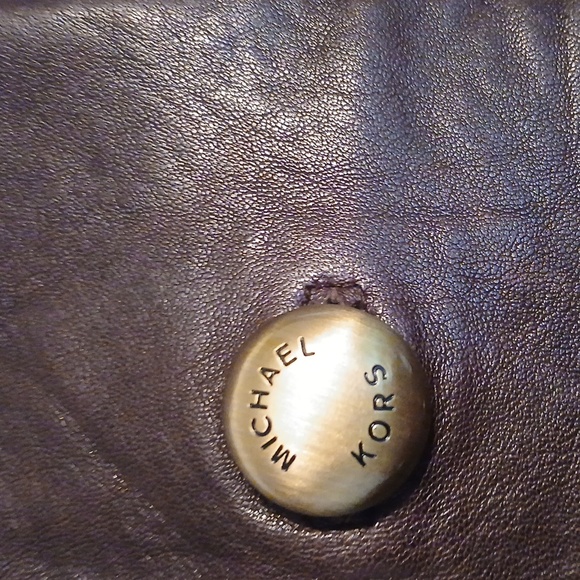 Michael Kors Dark Brown Leather Vest. Sz. Large - Picture 2 of 8